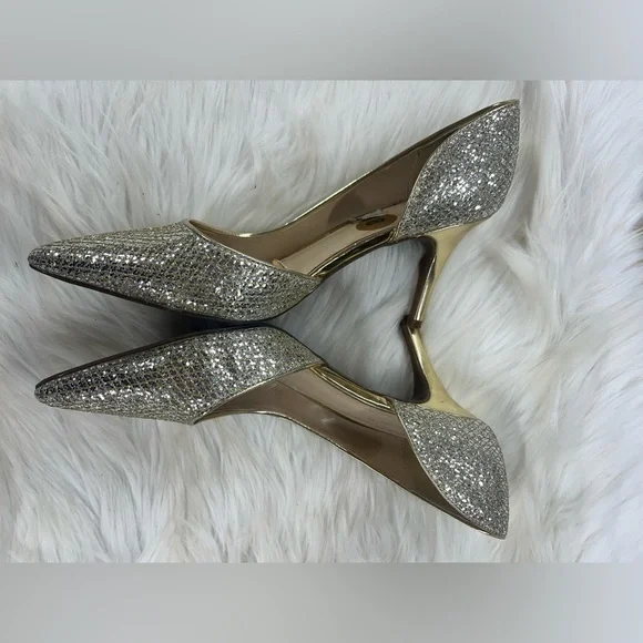 Marc Fisher Gold high heeled shoes size 8 woman’s - Picture 5 of 10